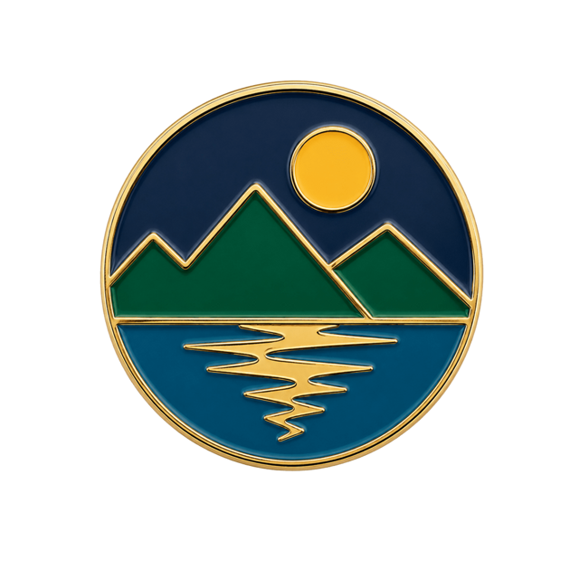 Hard enamel lapel pin