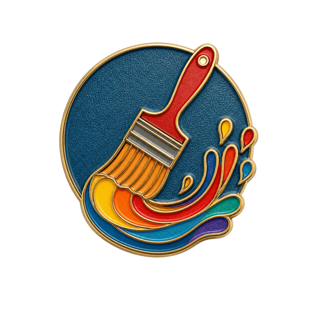 Soft enamel lapel pin
