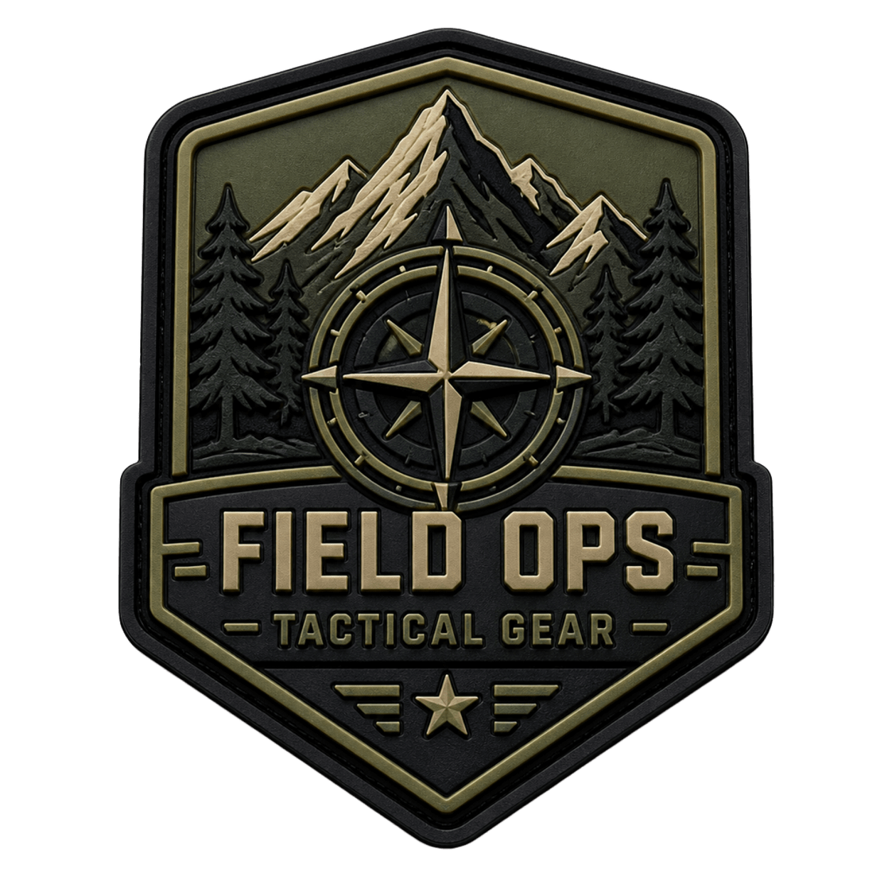 Military embroidered patch