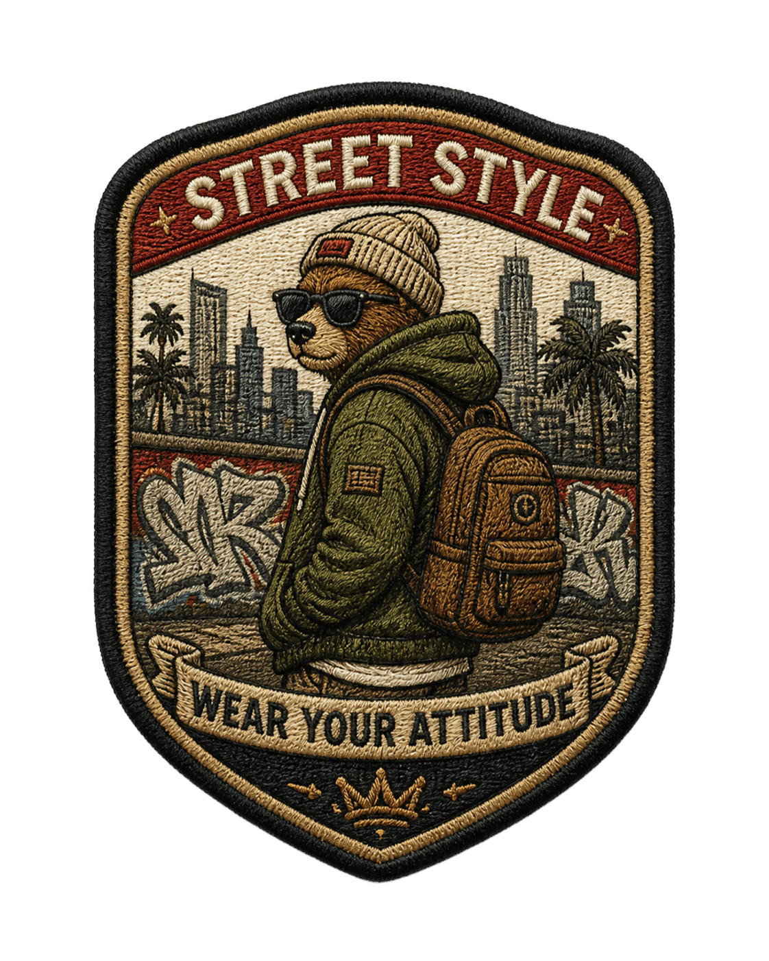 Military embroidered patch