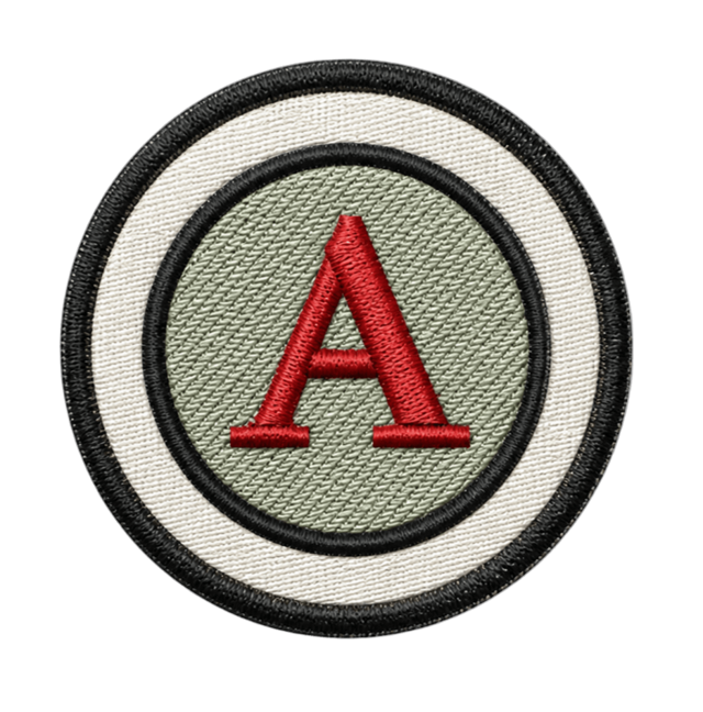 Balanced weave woven patch