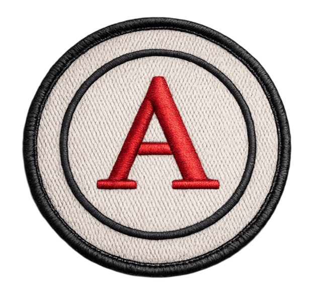 Fine detail weave woven patch