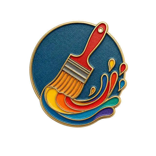 Soft enamel lapel pin