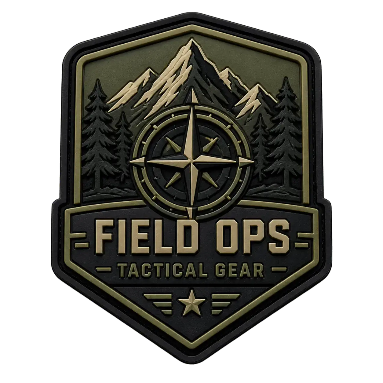 Military embroidered patch