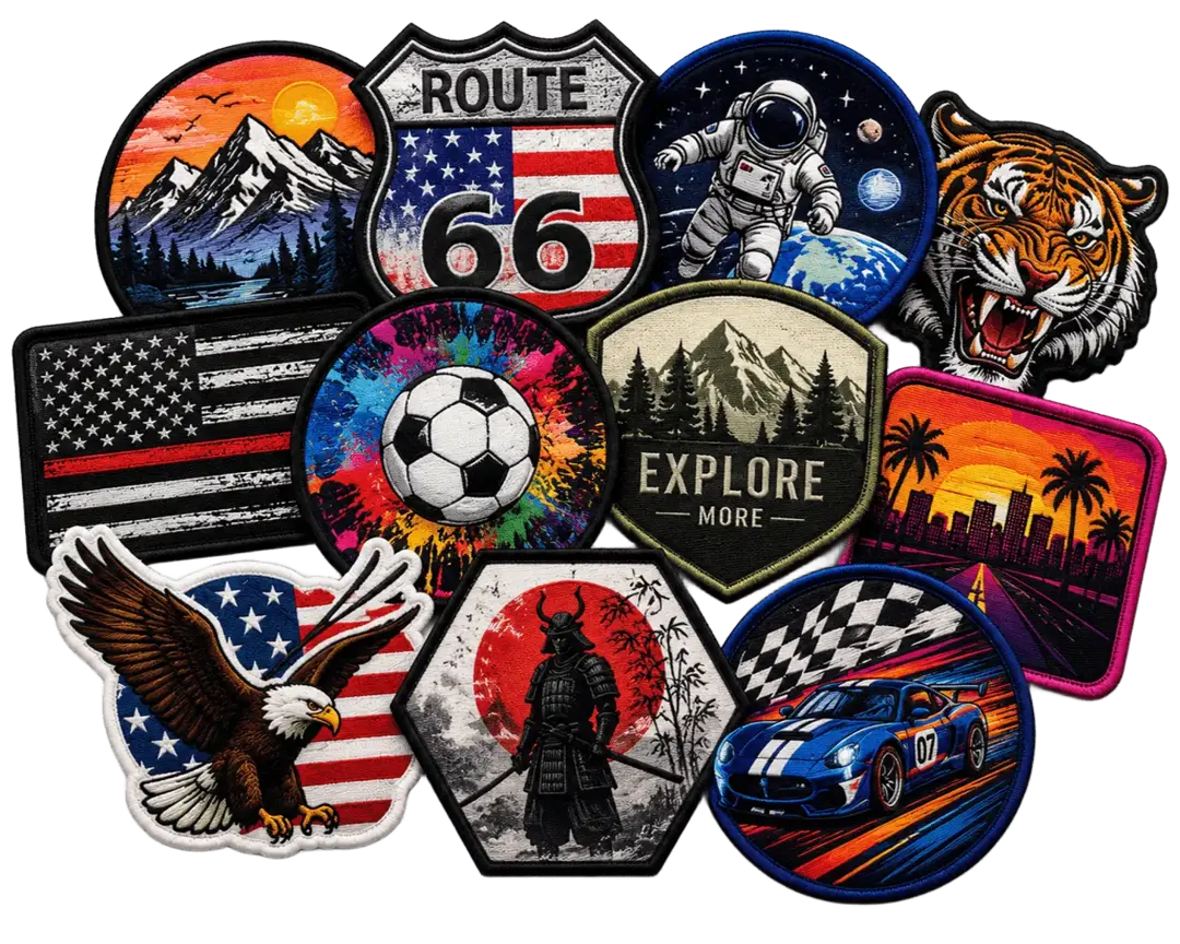 Custom sublimated patch designs