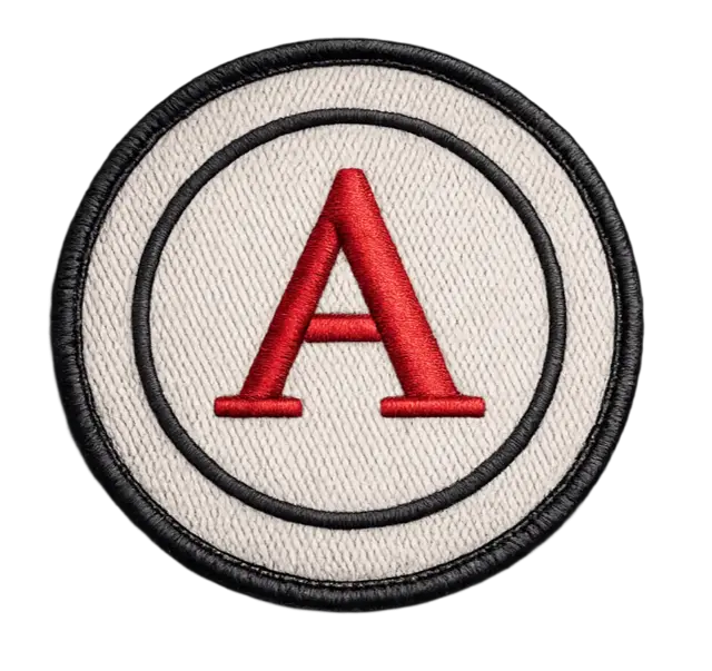 Fine detail weave woven patch